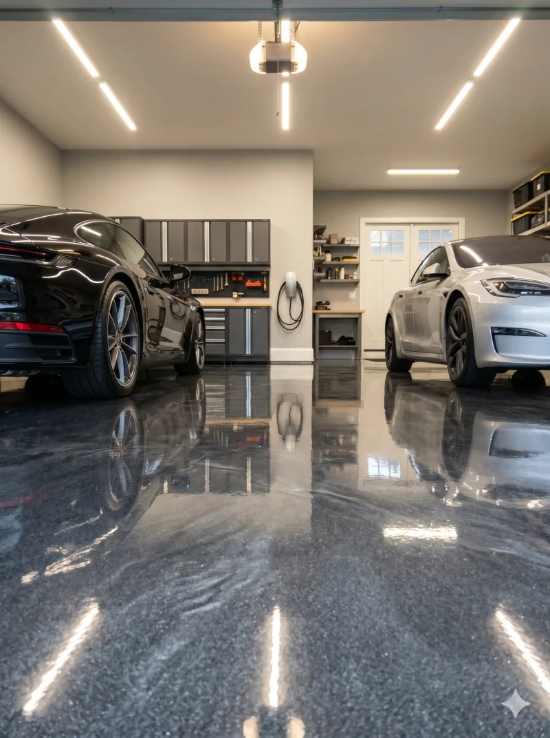 Garage epoxy floor